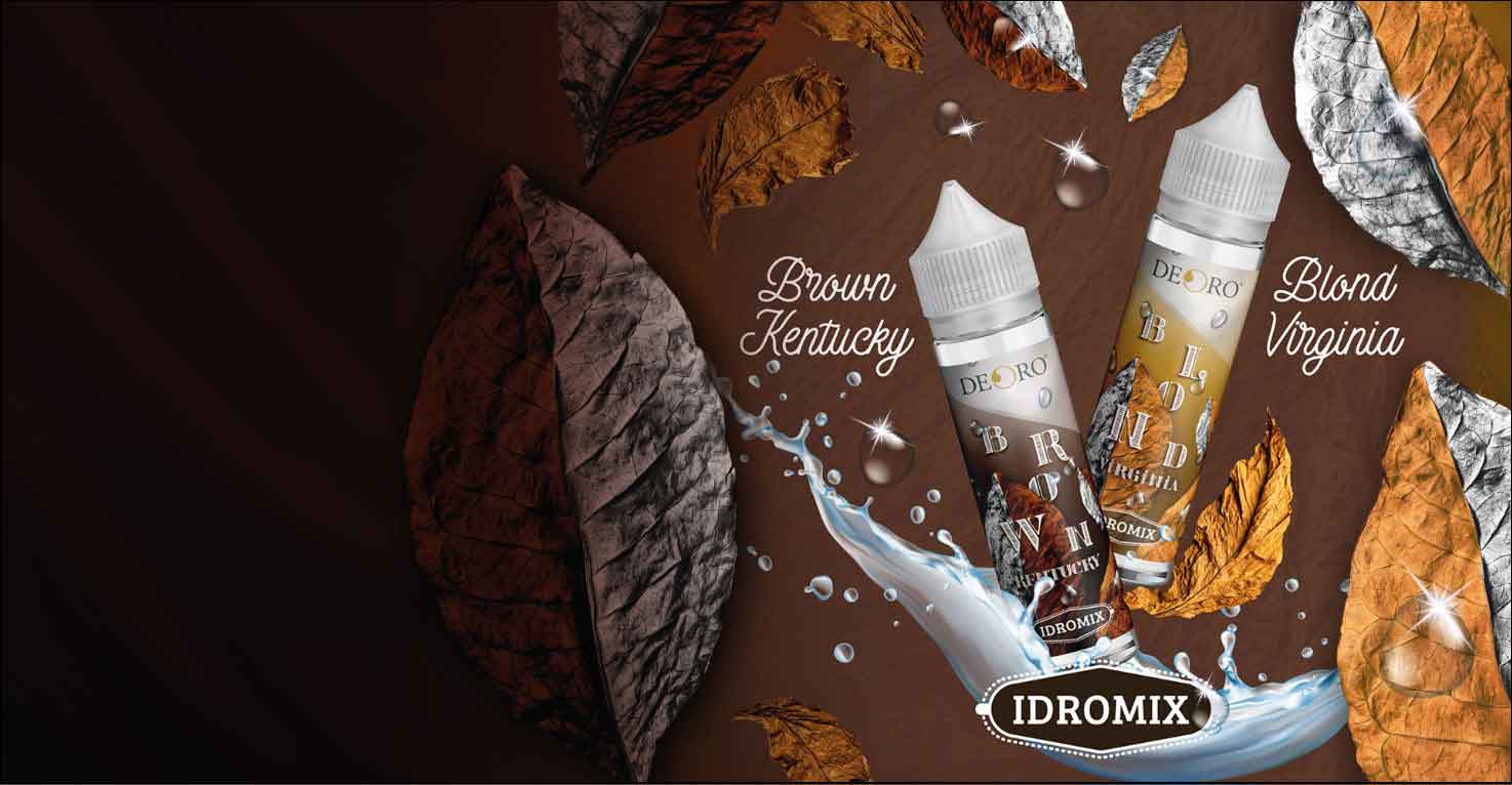 Linea DeOro IDROMIX - Nuovi Liquidi per Sigarette Elettroniche - Idrolati 